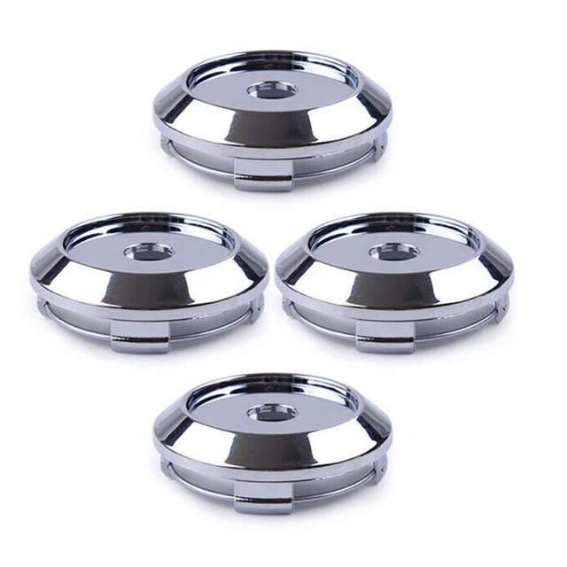 Ensemble de capuchons de moyeu centre de roue de voiture fiable et argent de 4 6