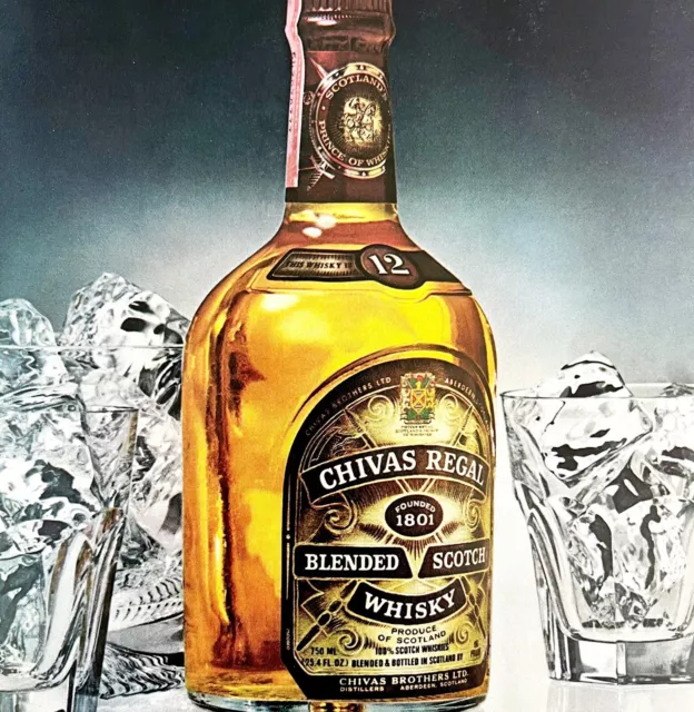 Chivas Regal Scotch Whisky 1979 Advertisement Distillery Alcohol 12 Year DWKK3