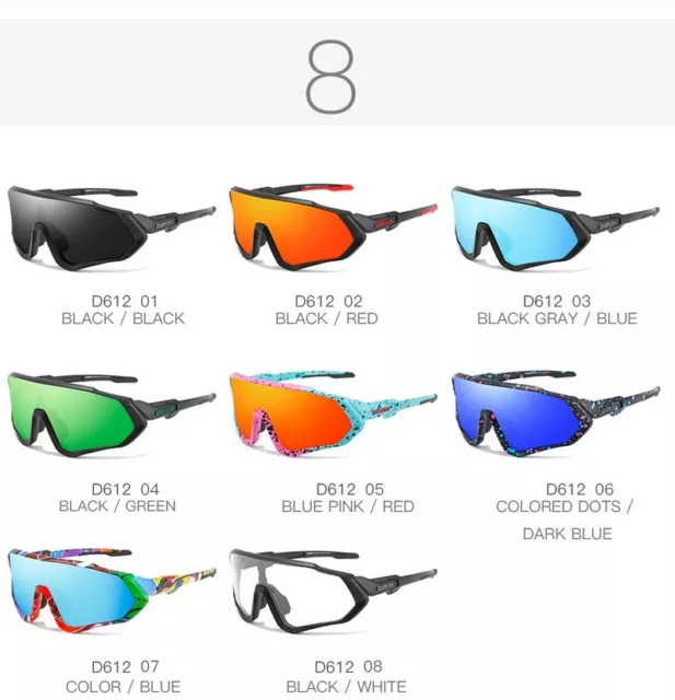 DUBERY Polarized Cycling Sunglasses for Men Women Cycling Sport Glasses Outdoor 2