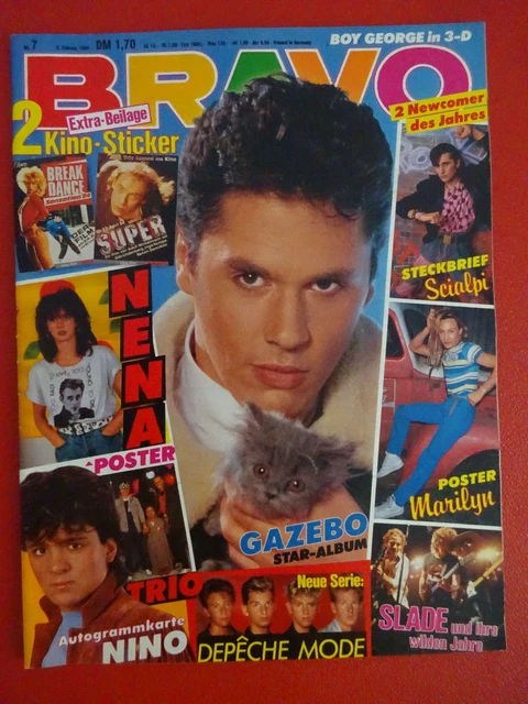 ORIG BRAVO AUSGABE NR.7 1984 / Gazebo - Wham - B.Idol - Boy.George