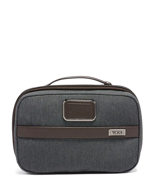 Tumi Alpha Split Travel Kit Toiletry Bag 117257-1009 Anthracite/Gunmetal