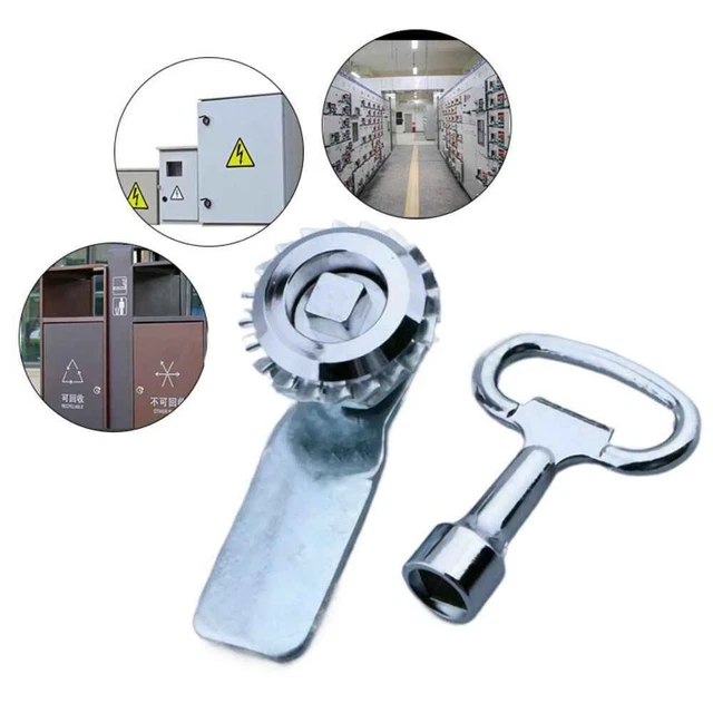 d'armoire Clé de valve Serrure triangle Serrure carrée Couple clé Clé à molette