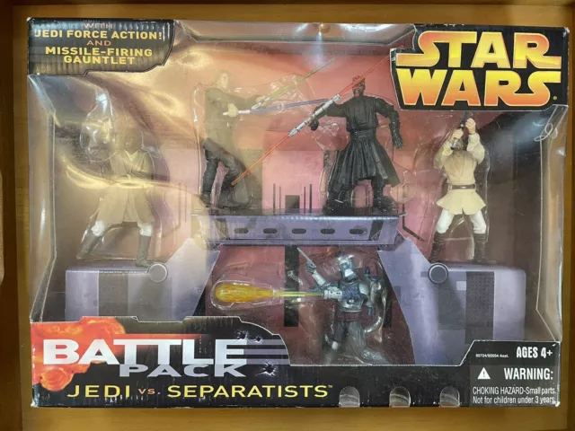 Star Wars Battle Pack Jedi Vs Separatists Jedi Force Action New in box