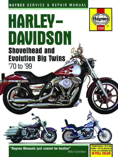 Harley-Davidson Shovelhead,Evolution Big Twins (70-99) Haynes Manual (Paperback)