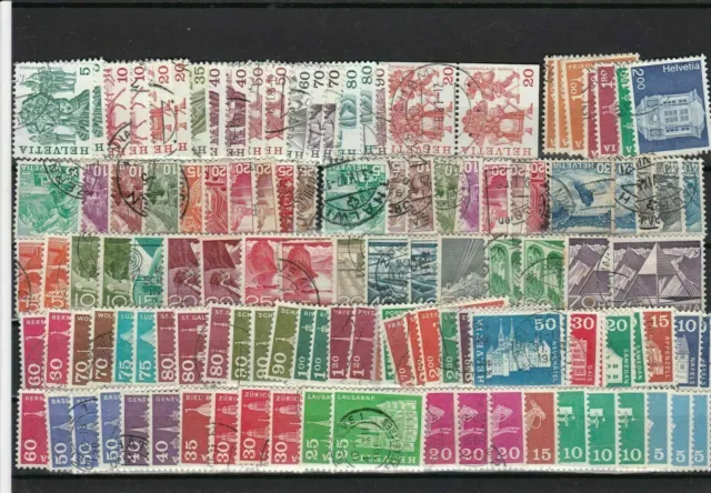 switzerland used stamps ref 13664