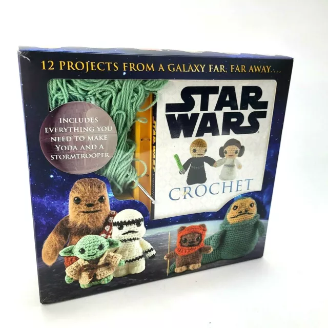 Crochet Craft Kit: Disney Star Wars Crochet Yoda & Stormtrooper With 12 Patterns