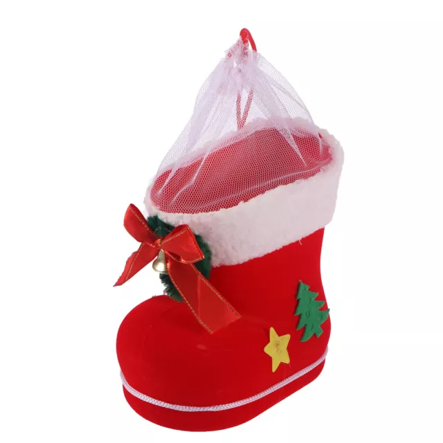 Candy Stocking Kids Goodie Bags Xmas Cookie Santa Boot Gift Sack Child