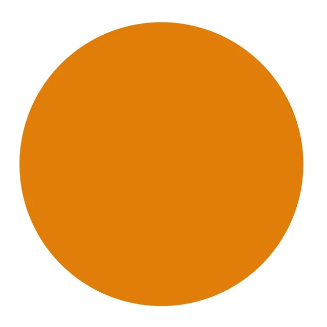 Air Cooled VW Magnetic Circle Orange 7.75 inch Diameter