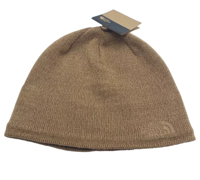 THE NORTH FACE Unisex Knit Jim Beannie Hat TNF Almond Heather One Size NWT