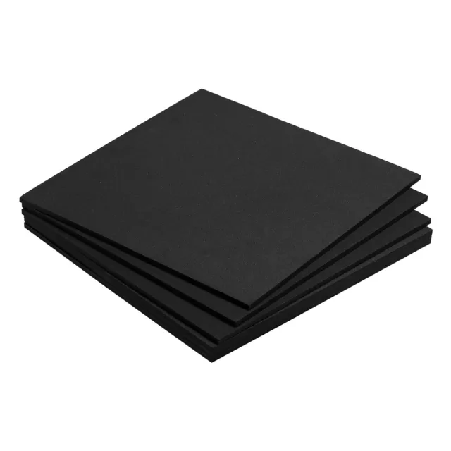 EVA Foam Sheets Black 9.8 Inch x 9.8 Inch 5mm Thick Crafts Foam Sheets Pack of 6