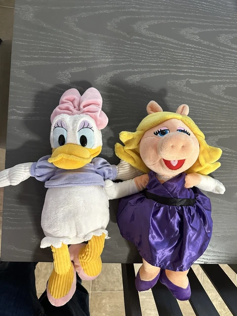 Miss Piggy And Daisy Duck Stuffed Plush Scentsy Buddy Disney Muppet Used Lot