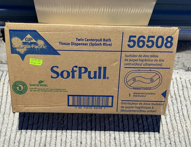 GEORGIA PACIFIC 56508 Sofpull 2 Roll Plastic Toilet Paper Dispenser New In Box