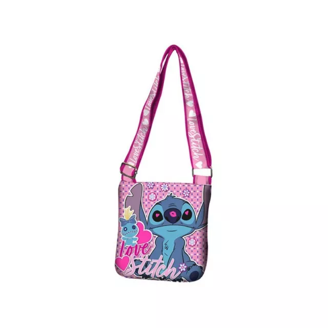 Sacoche Bandoulière Stitch Disney Flower - Neuf