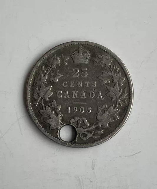 Canada 1905 silver 25 Cents