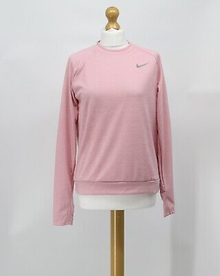 Nike Donna Rosa Dri Fit Pacer Manica Lunga Corsa Jersey Top Activewear annuncio