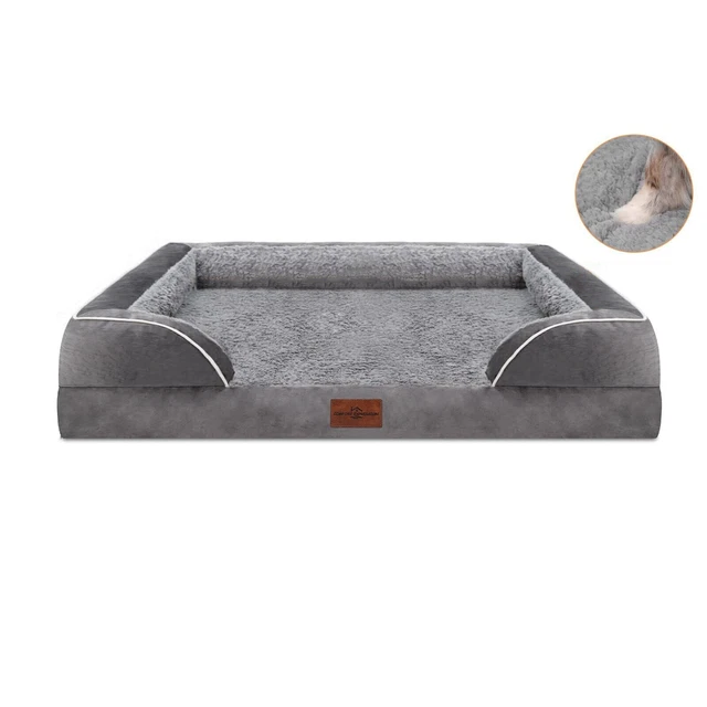 Orthopedic Dog Bed Medium Large Memory Foam Pet Sofa Cushion Removable Cover L