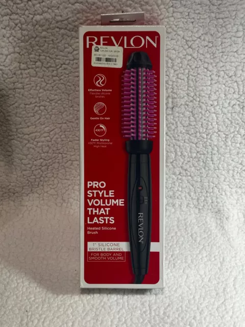Revlon Pro Collection Heated Silicone Bristle Curl Brush - 1"