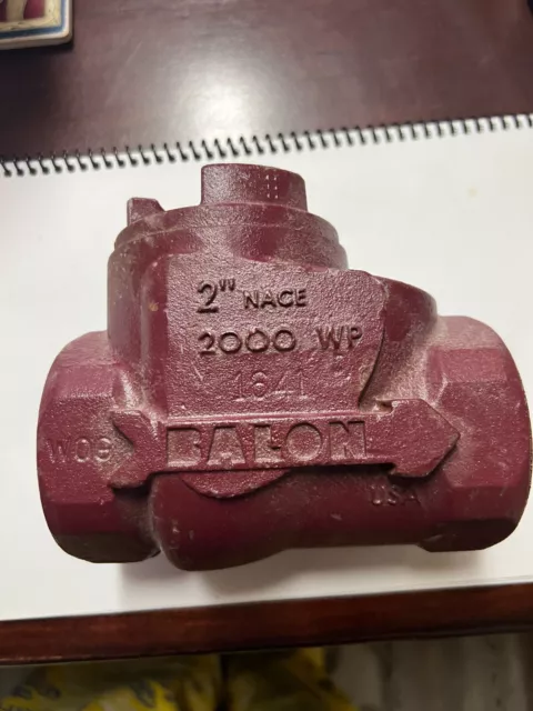 Balon 2"2000# Di Nace Threaded Swing Check Valve