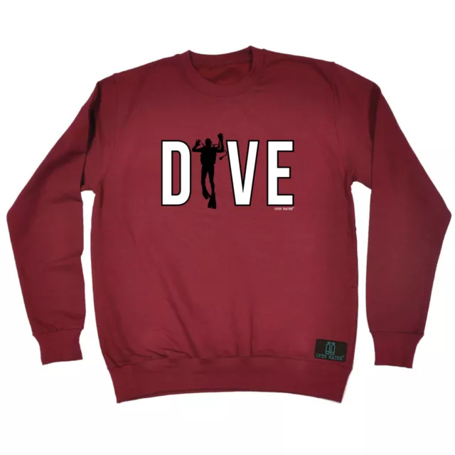 Scuba Diving Ow Dive - Mens Womens Novelty Funny Sweatshirts Jumper Sweatshirt