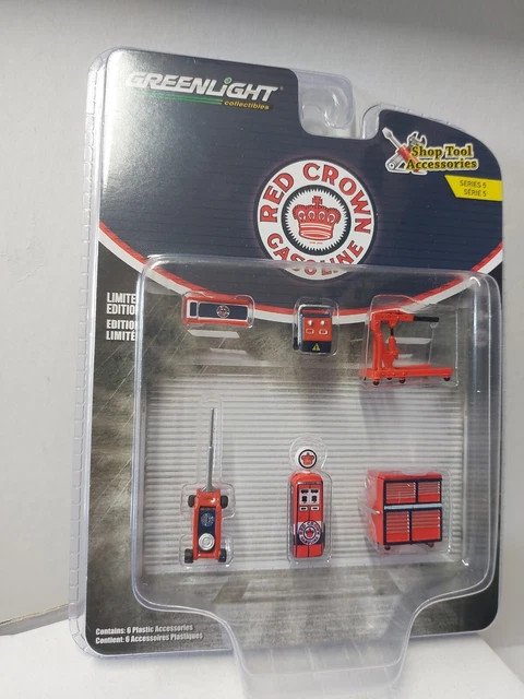 Greenlight 1/64 🇨🇵 Shop Tools  accessoires outils "réd crown gazoline"