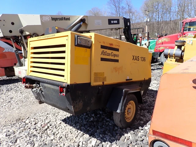 2006 ATLAS COPCO XAS136DD 375 CFM Air Compressor VIDEO! Deutz Diesel Towable