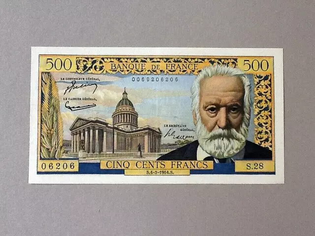 France P-133a 500 Francs 1954  *Pinholes*