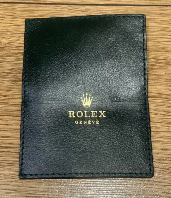 Genuine Original Rolex Green Holder Wallet Warranty Guarantee Card 0101.40.05