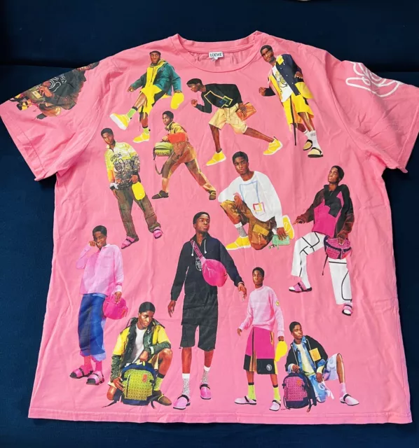 Loewe Show On A Shirt T-Shirt SS22 Bubble Gum Pink One Size Never Worn