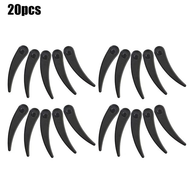 30 Lame Plastica Per Tagliaerba - Ricambio In ABS, 14cm, Per Falciatrice Efficente