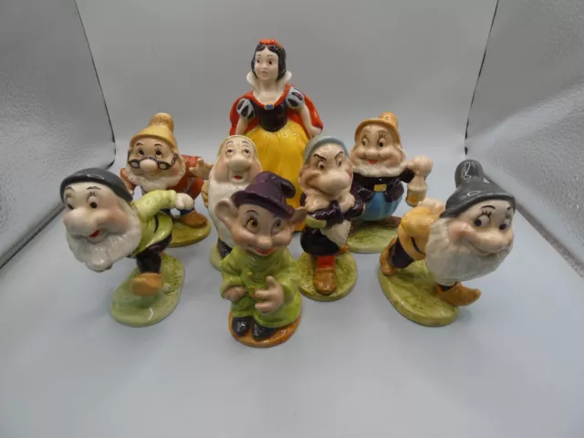 Set completo vintage Beswick Walt Disney Biancaneve e i sette nani