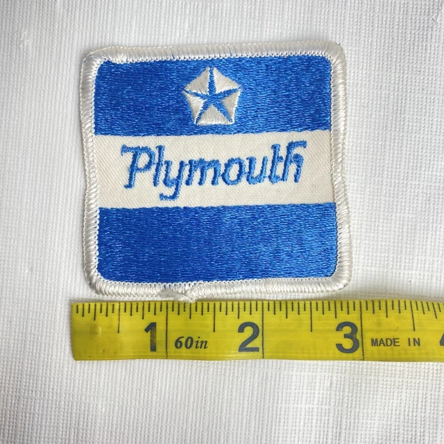 VINTAGE PLYMOUTH AUTO Dealer Uniform Mechanic Service Employee Patch