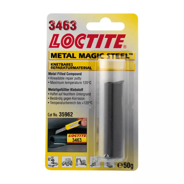 LOCTITE 3463 Metal Magic Steel Resina Epossidica Bicomponente Ripara Metalli