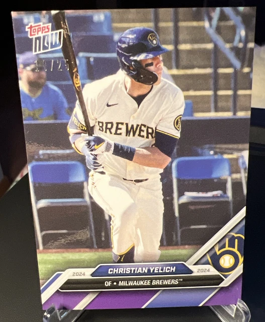 2024 TOPPS NOW Road to Opening Day 2024 viola 10/25 Christian Yelich