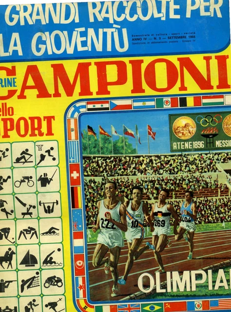 Figurine Fed. Italienne Tir À Vol Campioni Dello Sport 1966-1967 Panini