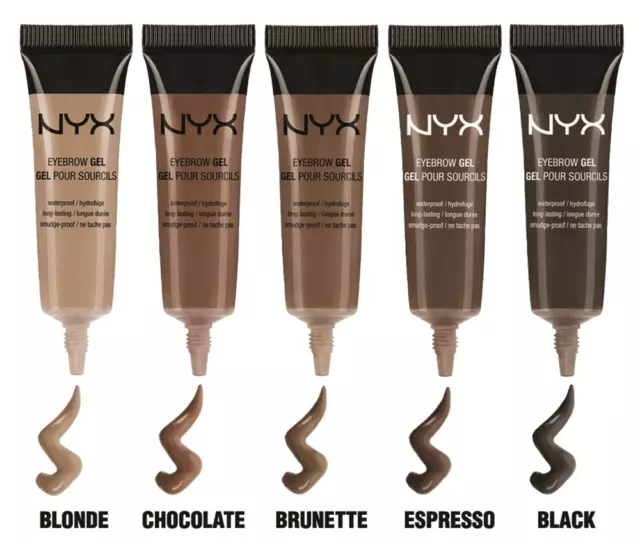 (US SELLER) NYX Waterproof Eyebrow Gel "Pick Your color"