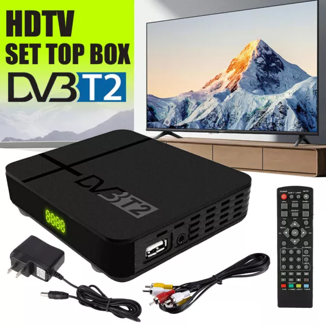 DVB-T2 Set Top TV Box Digital H.264 Receiver 1080P HDMI HD Freeview Recorder NEW