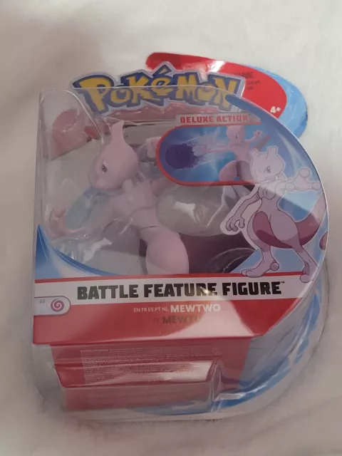 POKEMON BATTLE FIGURE 2 PACK - Features 2-Inch Mew & 4.5-Inch