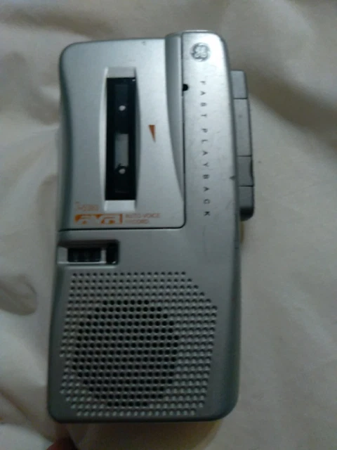 General Electric GE 3-5383A AVR Microcassette Auto Voice Recorder/Tested & Works