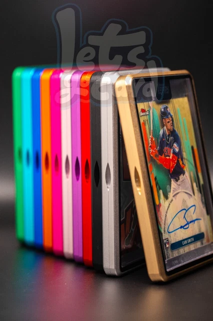 thumbnail interactive-video image 1 of Magnetic One-Touch Trading Card Holder – UV Protective Acrylic Case (35PT) 1 of 6