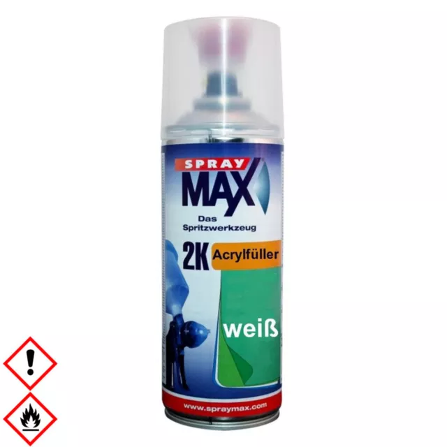 2K Acrylfüller weiss Norm Filler Grundierung für Autolack 400 ml