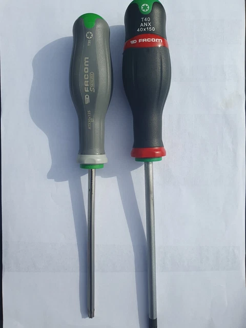 Lot De 2 Tournevis Facom Empreinte Torx T30 Et T40 - Fabriqués En France - Neufs Dans Leur Emballage D'origine