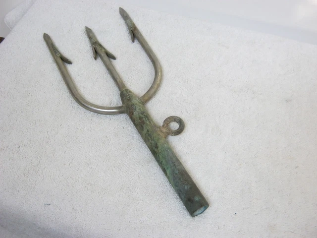 Antique/Vintage Original Large 3 Barbed Fish Spear, Found In Old Estate " Rare " Antique/Vintage Original Large 3 Barbed Fish Spear, Found In Old Estate " Rare "