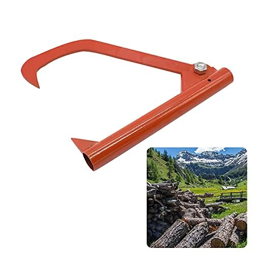 Logging Cant Hook,Log Lifter Hook, Durable Steel Log Peavy Patio Roller Tool ...