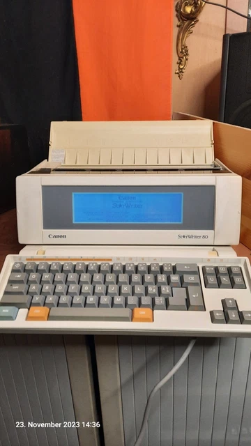 CANON STAR WRITER V023 tragbare elektronische Schreibmaschine ...
