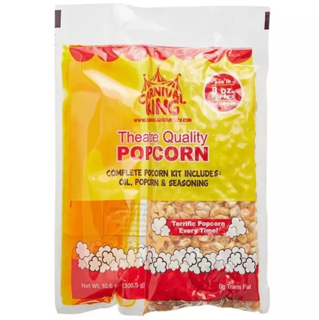 (24 Pack) All-In-One Popcorn Kit for 8 oz. to 10 oz. Poppers Gluten Free Non-GMO