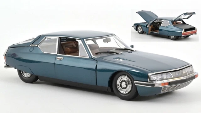 Miniature voiture auto 1:18 Norev Citroen Sm 1972 Bleu diecast Modélisme Static