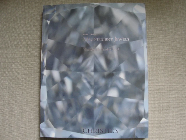 * Christie's Auction catalog 1890 - Magnificent Jewels 16 Oct 10 2007 New York