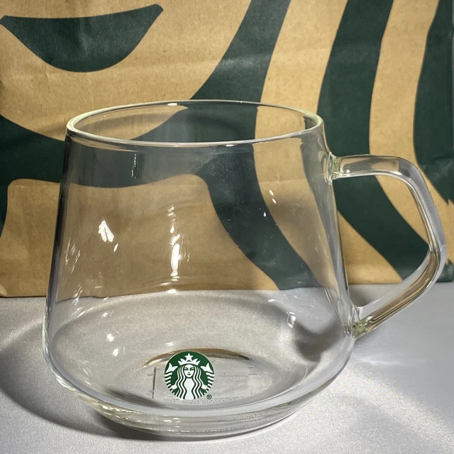 STARBUCKS 2023 CLEAR CUP 16oz SIREN Logo Glass Coffee /Tea Mug NEW 33.
