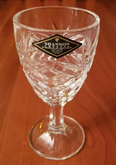 Shannon Crystal Dublin Wine Goblet Stem (s) Glass New Condition with Stickers