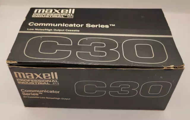 Maxell Professional Industrial Communicator Series C30 Cassettes NEW LOT of 10